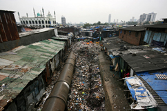 Dharavi, landfill or residence? Slum where San+Co conducted enthographic research. (Photo by Somdutta Biswas).