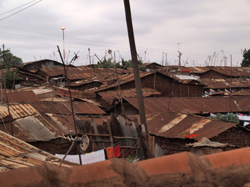 Kibera is one square mile. Its population is estimated between 170,000 and 1,000,000 people. The average daily income is $1.25. (Photos by Rebecca Shearin)