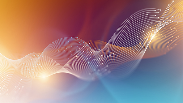 colorful abstract technology wave