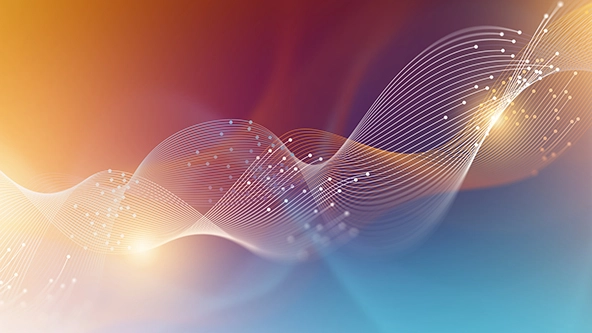colorful abstract technology wave