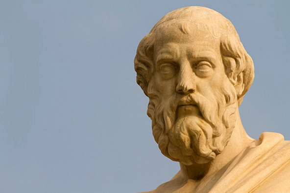 Statue of Plato, Greek Philosopher at the Academy of Athens