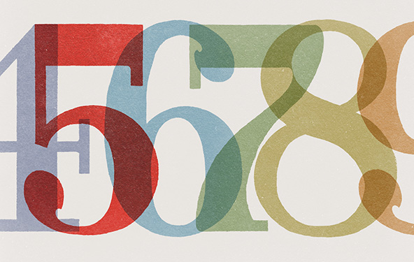 row of numbers
