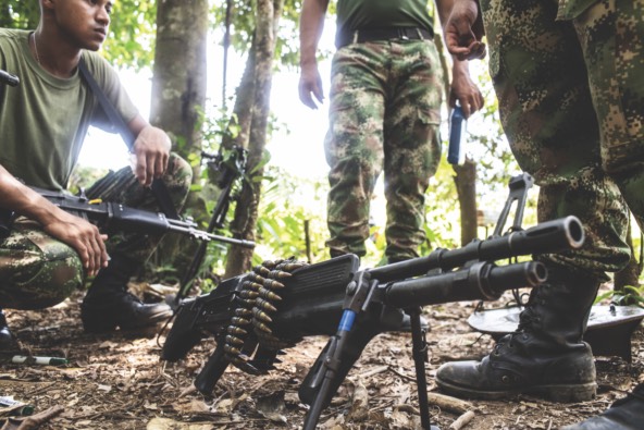 photo of soldiers in a forest